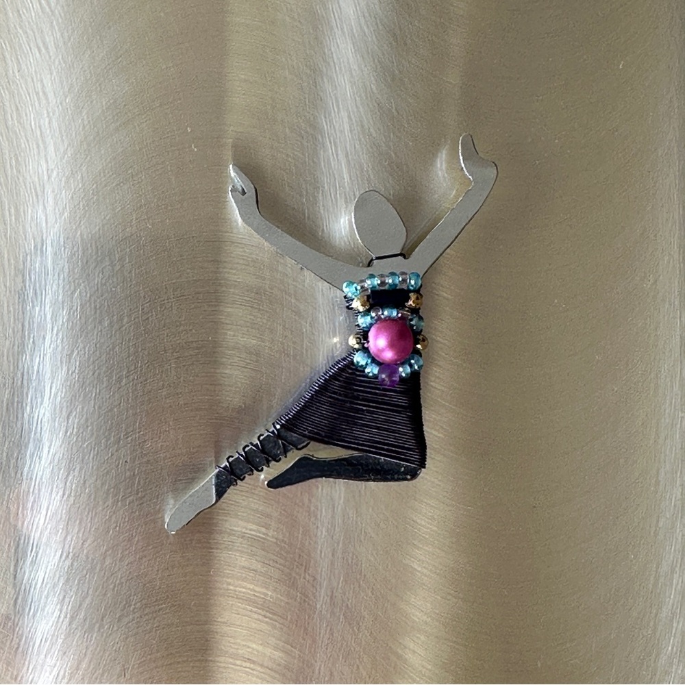 Liztech The Leaper Ballerina Dancer Brooch Pin